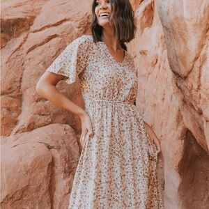 One Loved Babe Windsor Dress in Ginger Floral